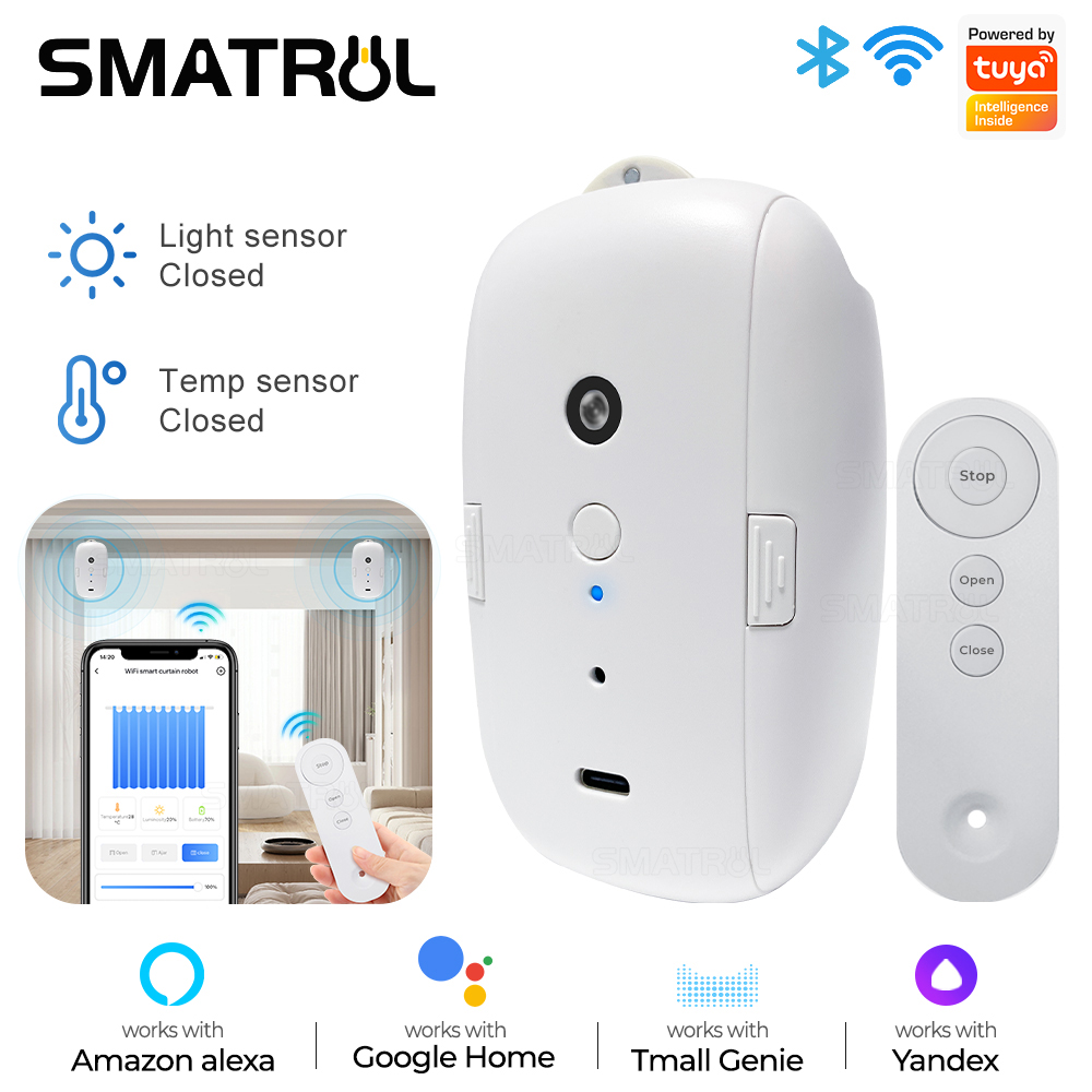 Smart Curtain Robot - Tuya Smart Gordijn Motor Bt Spraakbesturingsschakelaar