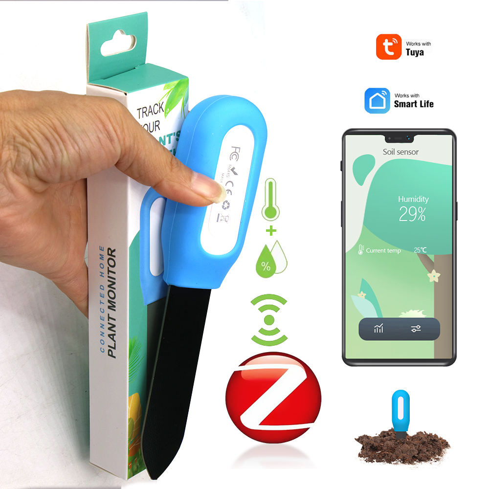 Smart Home Devices - Slimme Zigbee-bodemsensor voor huistuin, kasplanten, bloemvocht-