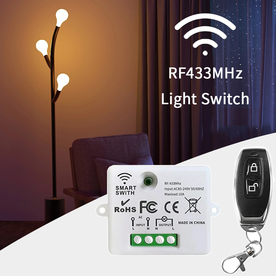 Smart Home Sistem - RF 433MHz Draadloze Afstandsbediening Schakelaar Smart