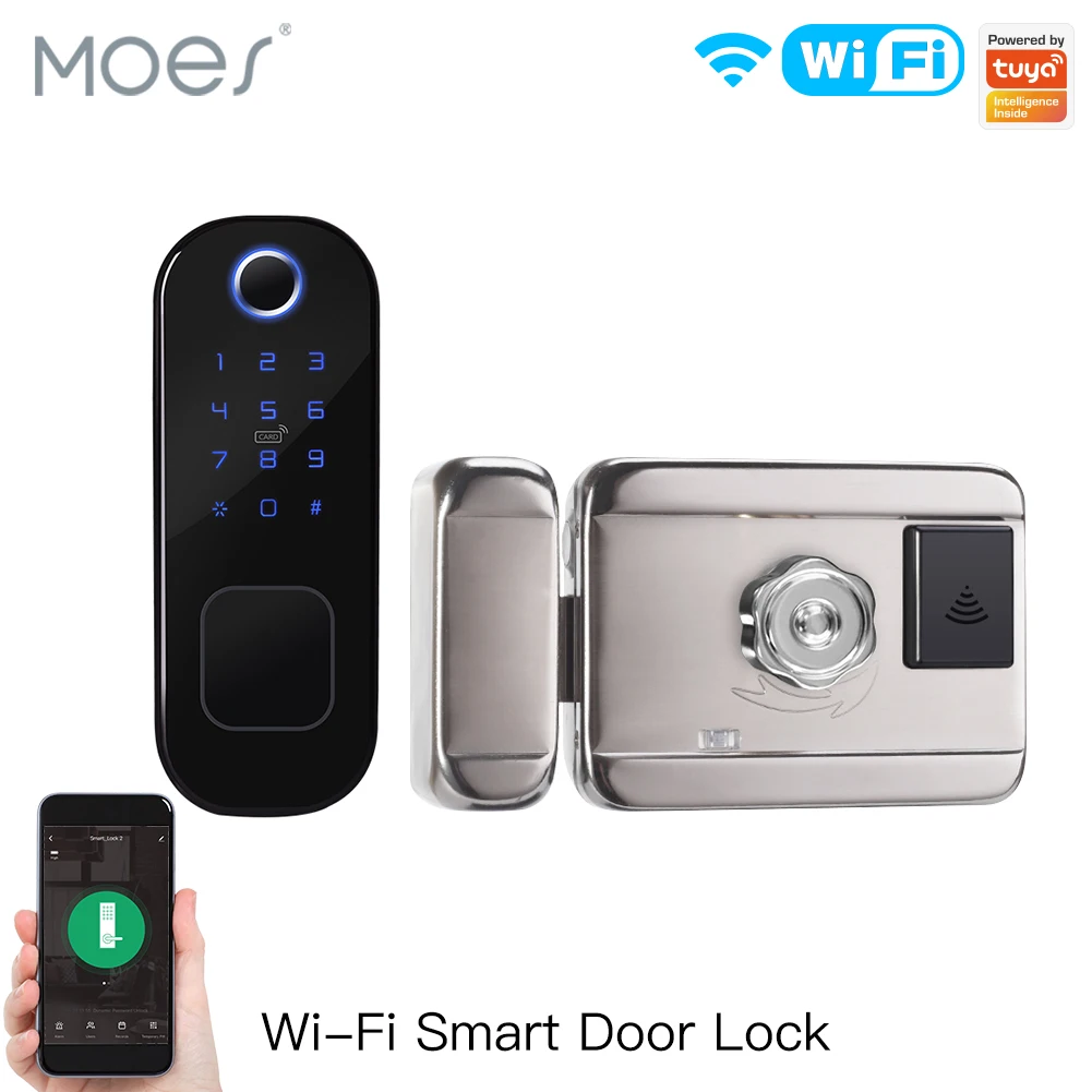 Smart Home Hotel - MOES WiFi Tuya Smart Lock Deur