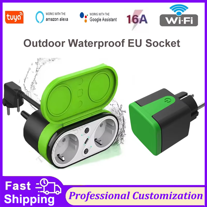 Tuya Smart Switch - Tuya EU 16A Wifi Slimme Buitenstopcontact