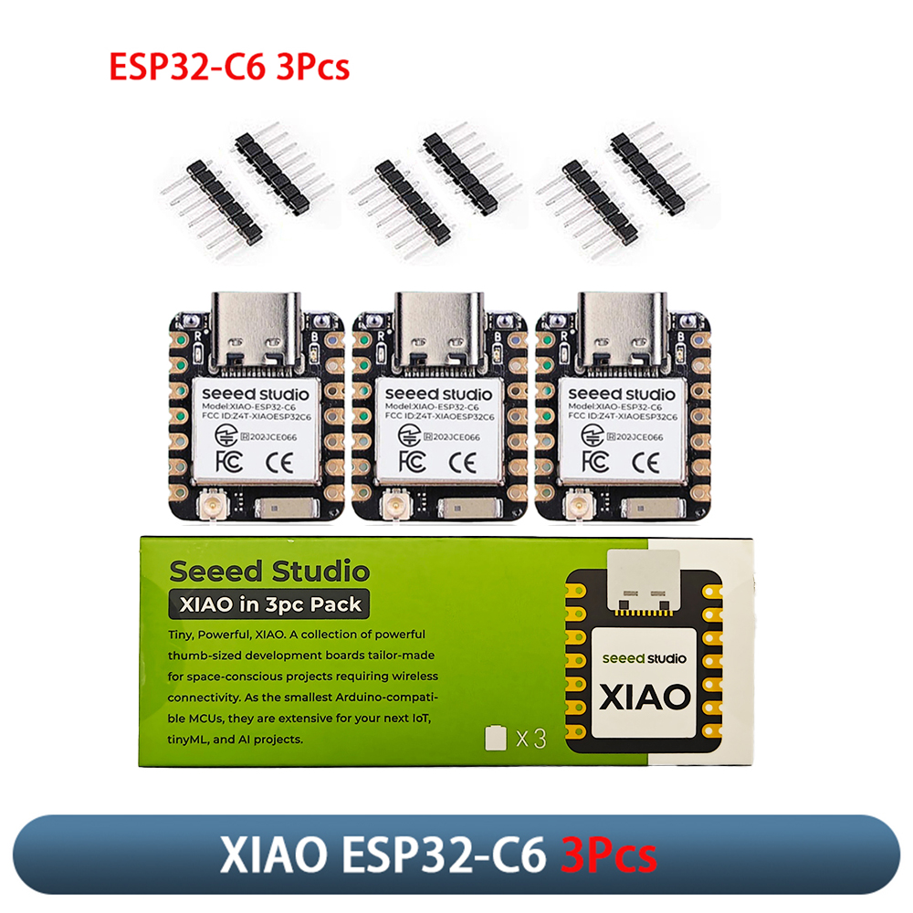 Smart Home Arduino - XIAO ESP32-C6 3-delige ontwikkelbordmodule 2,4 GHz