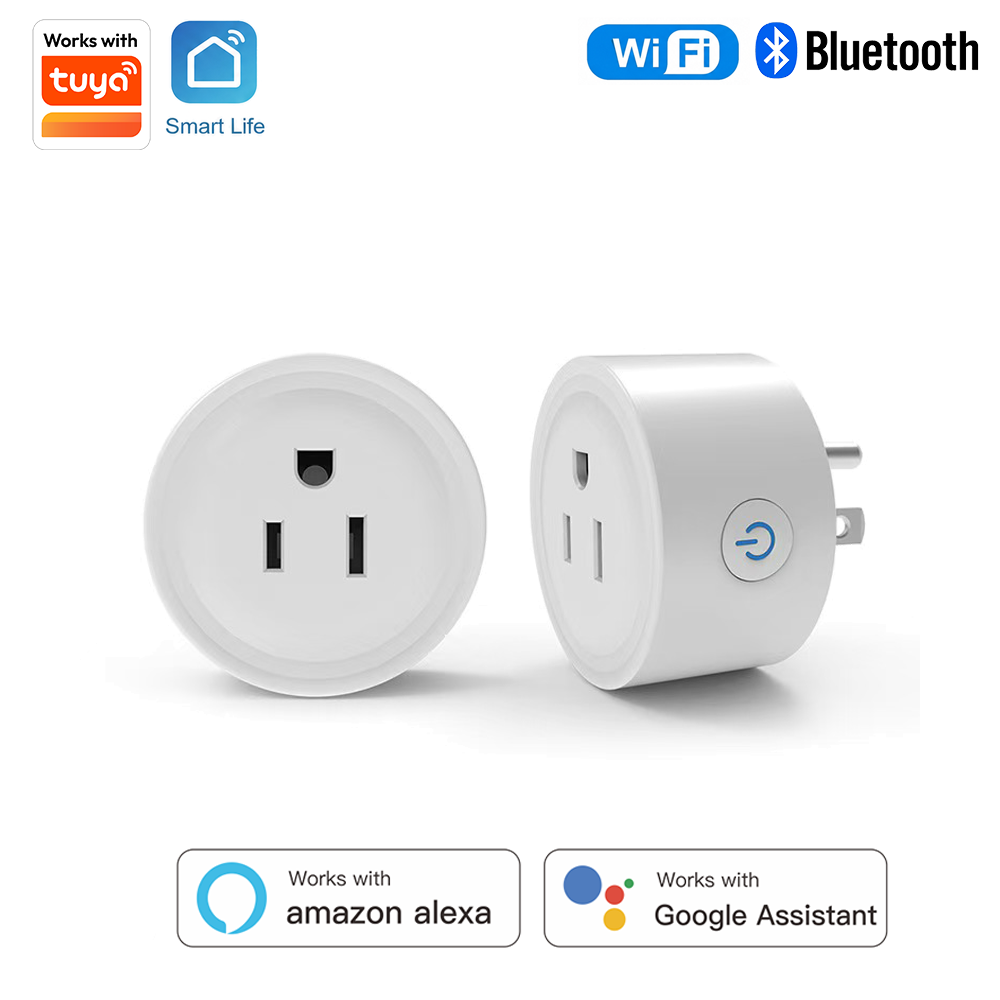 Smart Home Sistem - Tuya US-Spec 10A slimme ronde stekker