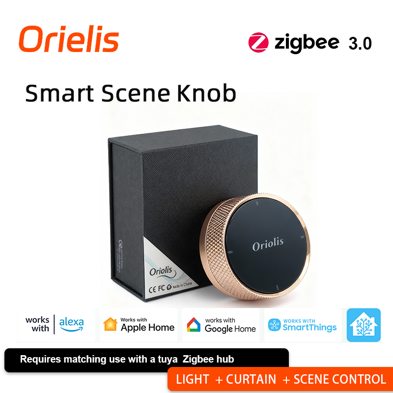 Smart Home Zigbee - ORIELIS Tuya Zigbee slimme scèneknopcontroller -
