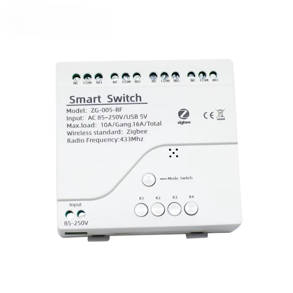 Smart Home Zigbee - Tuya 4CH Zigbee Schakelrelaismodule USB 5V