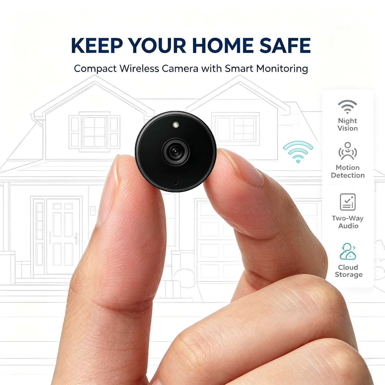 Smart Home Devices Images - WQ28 WIFI Slimme Bewakingsmonitor Real-time Afstandsbewaking