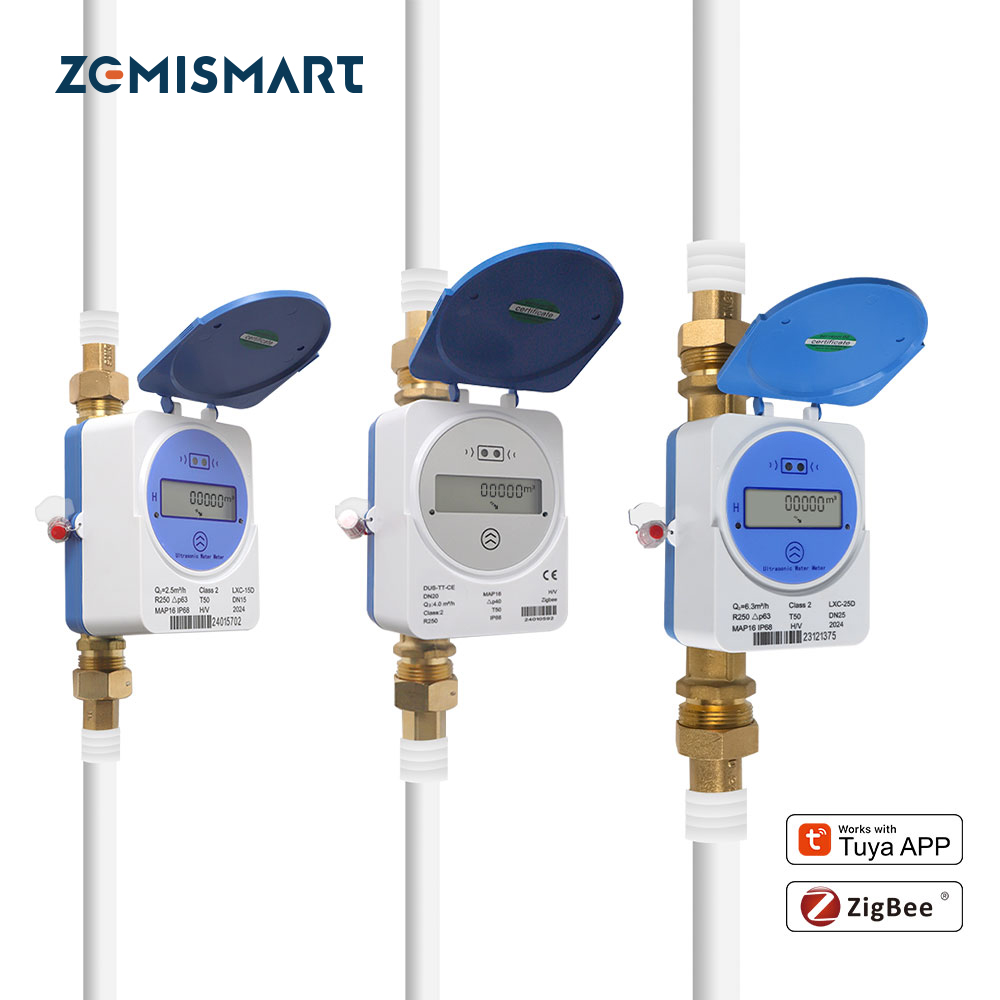 Smart Home Sistem - Zemismart Zigbee slimme ultrasone watermeter werkt