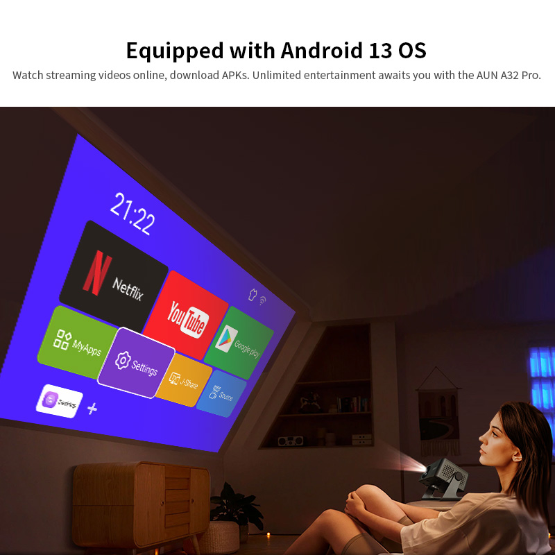 AUN Android Projector A32 Pro  - Smart Home X10 recensie en prijs