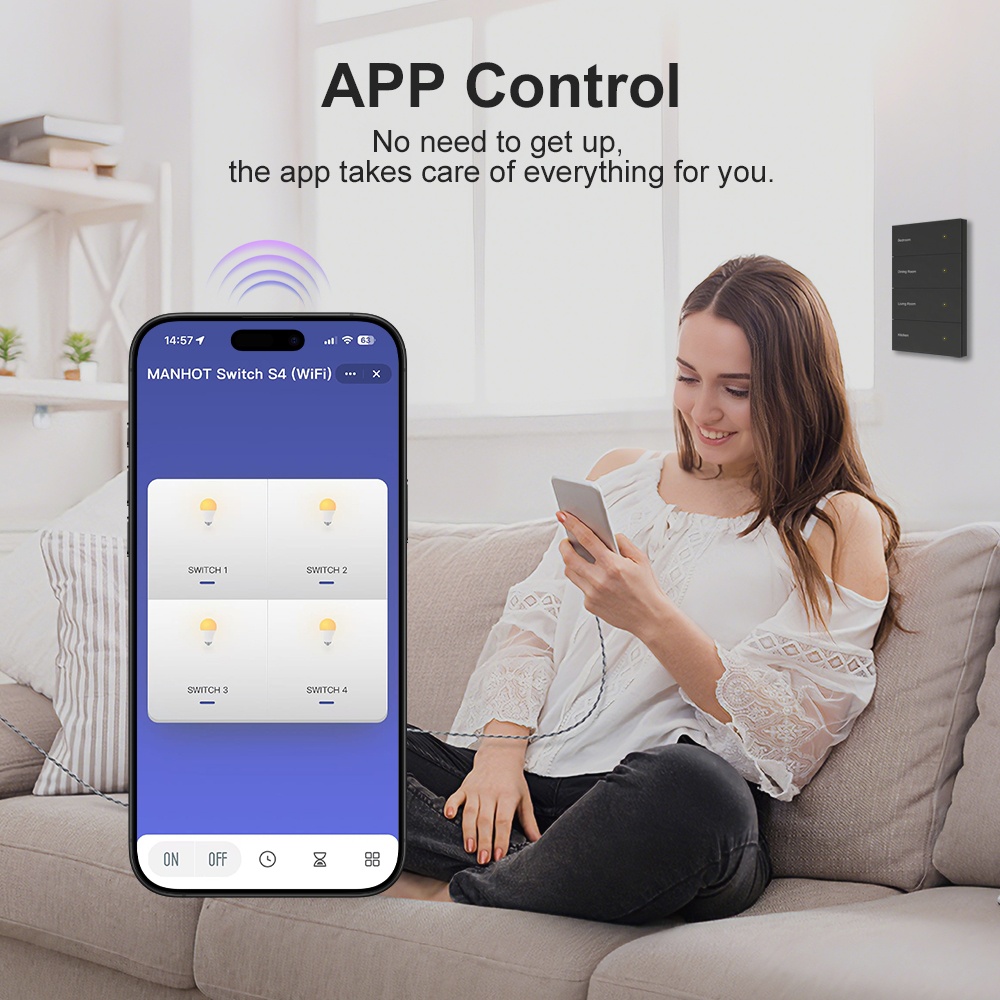 Manhot DIY Naam Schakelaar Zig - Smart Home Zigbee recensie en prijs