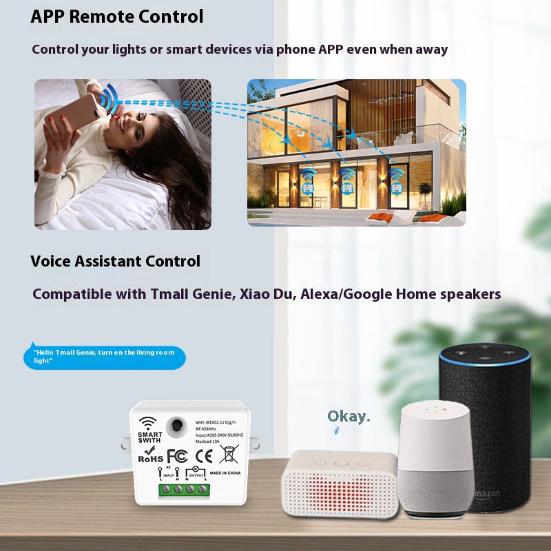 Het Tuya Smart Switch-Off-appa - Tuya Smart Switch recensie en prijs