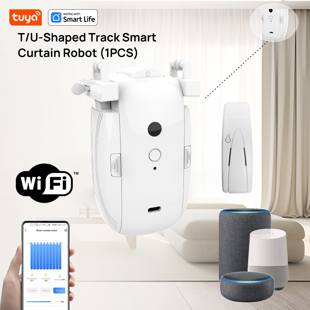 Tuya Smart WiFi-gordijnrobot ( - Smart Curtain Robot recensie en prijs