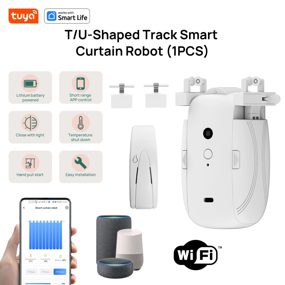 Tuya Smart WiFi-gordijnrobot ( - Smart Curtain Robot recensie en prijs