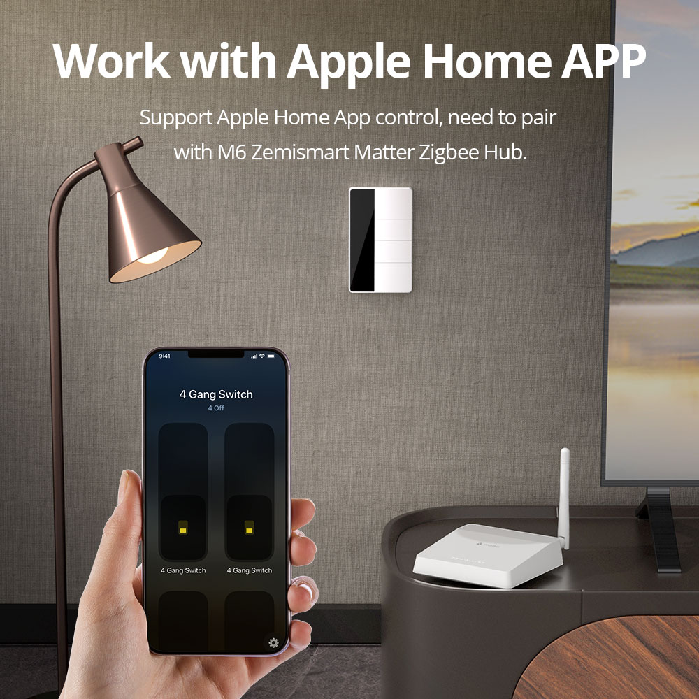 1234 Gang US Type Zigbee Push  - Smart Home Zigbee recensie en prijs