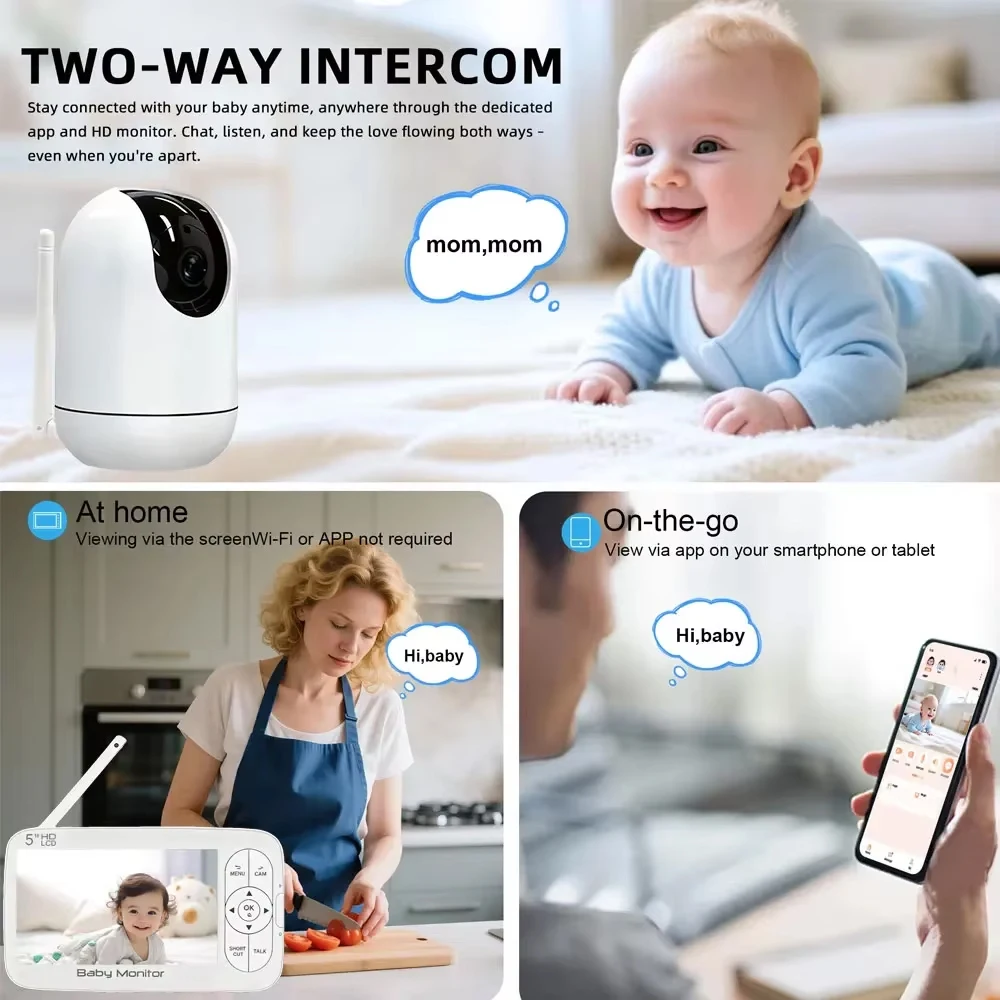 Slimme WiFi Babyfoon met 5 inc - Smart Baby Night Light recensie en prijs
