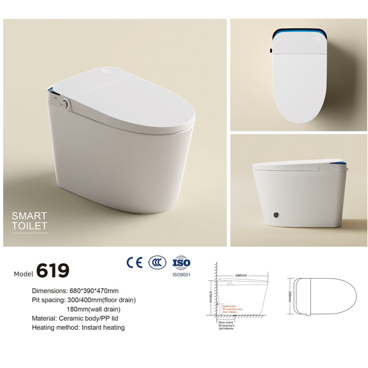 Luxe vierkante slimme toilet m - Smart Home Hotel recensie en prijs